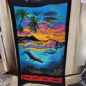 Vintage Hawaiian Beach Towel - Large NEW